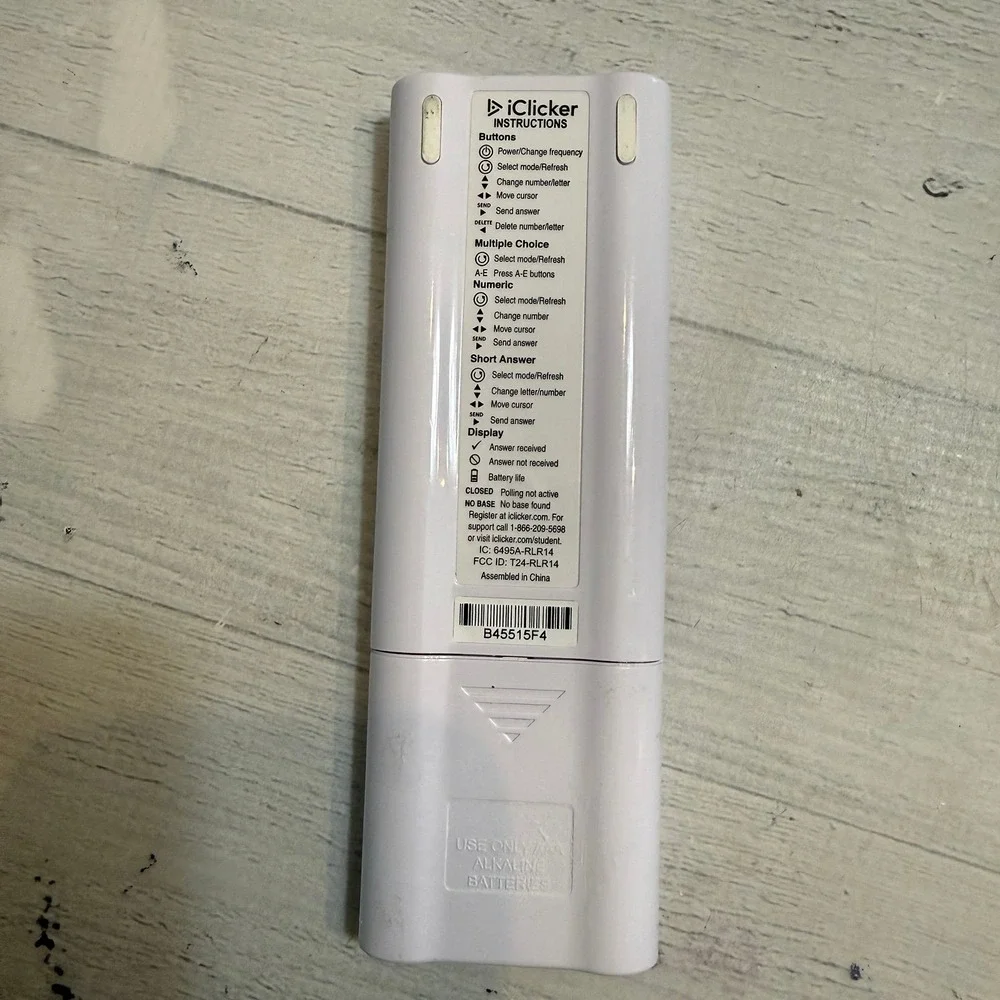 IClicker 2 student responded remote